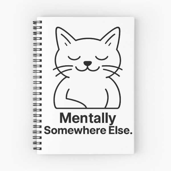 Item preview, Mentally Somewhere else – Art Print for Remote Workers – Minimalist Home Office Decor designed and sold by JustMeditateIt.