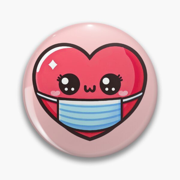 Item preview, Cute Heart Wearing a Medical Mask – Healthcare Support Sticker designed and sold by HealthCoreCommunity.
