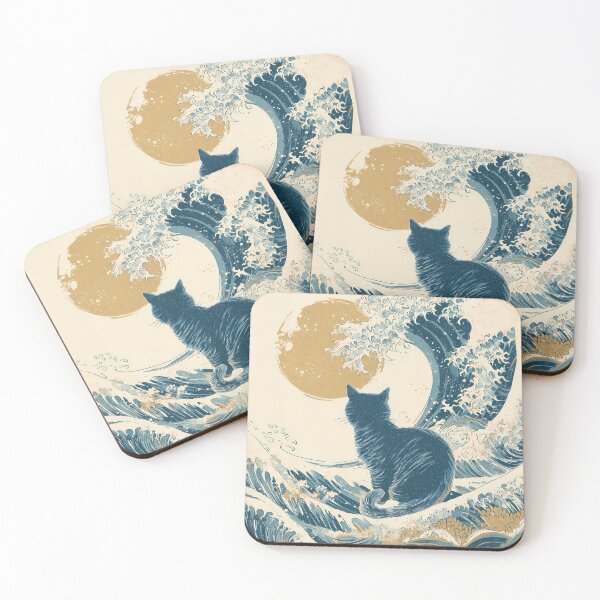 Item preview, Neko and the Mighty Wave designed and sold by Cat-Wave-Dream.