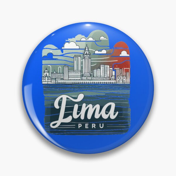 Item preview, Lima, Peru – Minimalist Watercolor Cityscape Sticker,    designed and sold by PaintMeWorld.