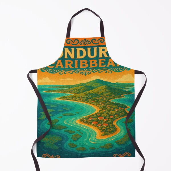 Item preview, Honduran Caribbean – Tropical Island Retro Travel Poster designed and sold by StudioCultura.