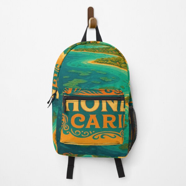 Item preview, Honduran Caribbean – Tropical Island Retro Travel Poster designed and sold by StudioCultura.
