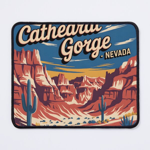 Item preview, Cathedral Gorge Nevada Vintage Travel Sticker, Magnet, T Shirt designed and sold by Zibis09.