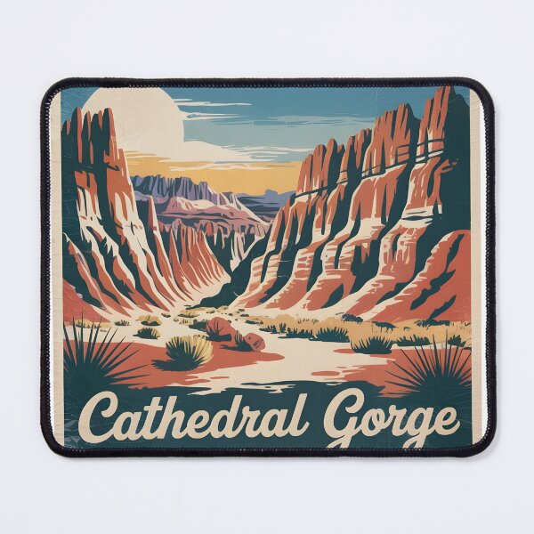 Item preview, Cathedral Gorge Nevada Vintage Travel Sticker, Magnet, Shirt designed and sold by Zibis09.