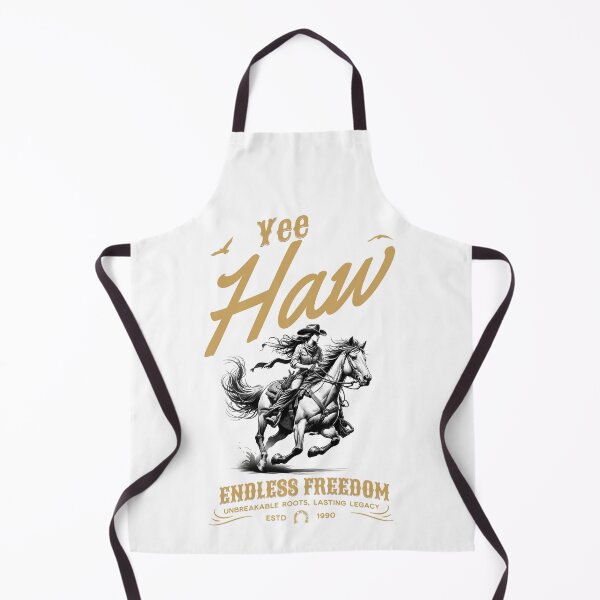 Item preview, Yee Haw Cowgirl Riding Horse Vintage Western designed and sold by Broken Minimalister.