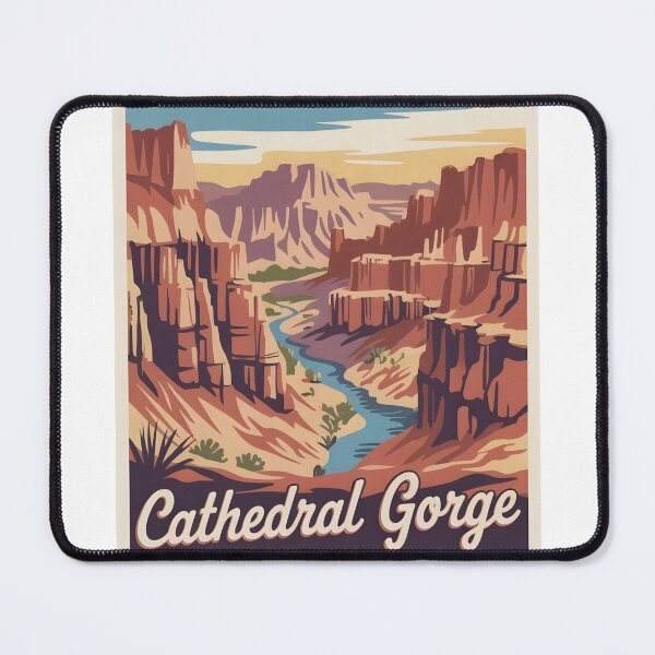 Item preview, Cathedral Gorge Nevada Vintage Travel Sticker, Magnet, Shirt designed and sold by Zibis09.