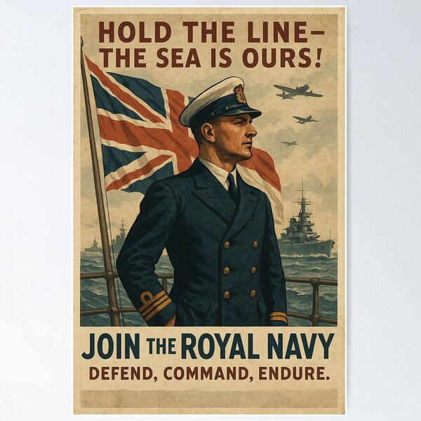 Item preview, Hold The Line The Sea Is Ours designed and sold by Start-Aviation.