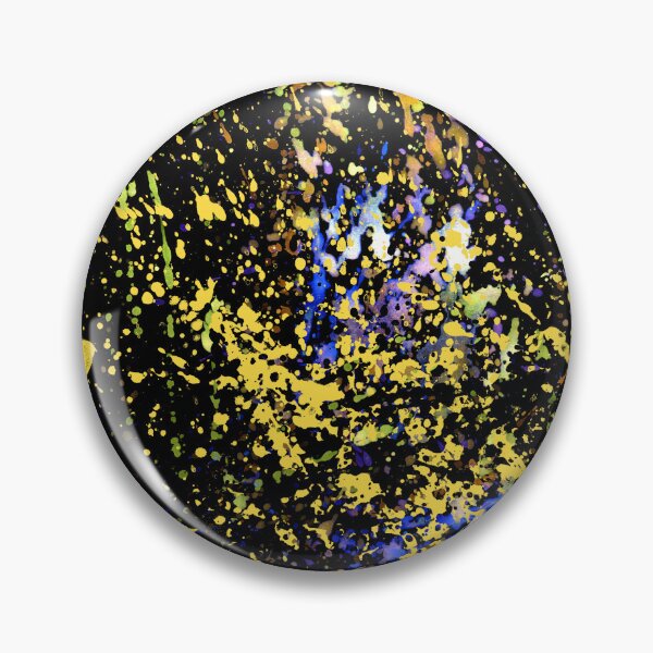 Item preview, Yellow blue paint on black designed and sold by AnnArtshock.