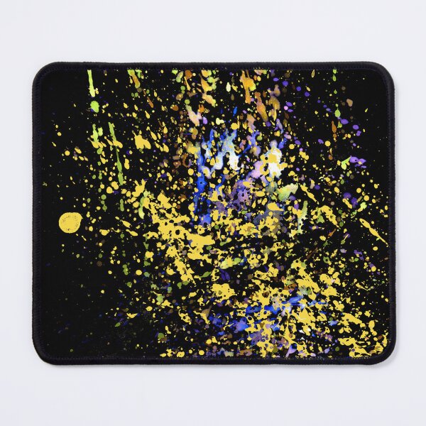 Item preview, Yellow blue paint on black designed and sold by AnnArtshock.