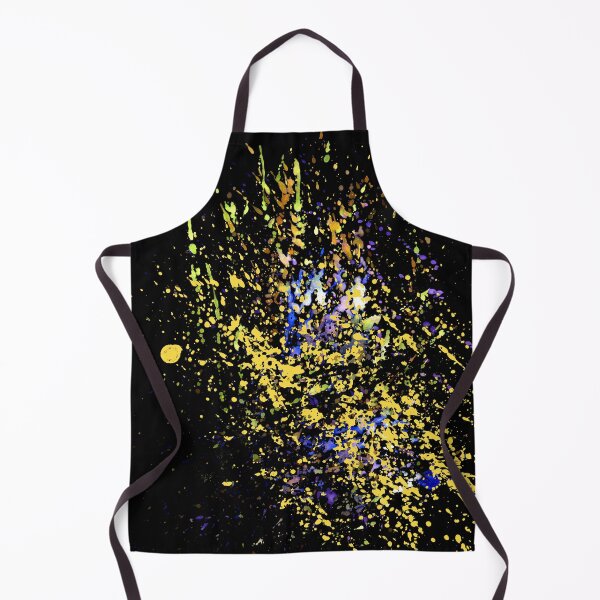 Item preview, Yellow blue paint on black designed and sold by AnnArtshock.