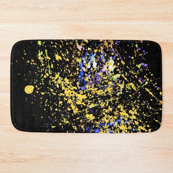 Item preview, Yellow blue paint on black designed and sold by AnnArtshock.