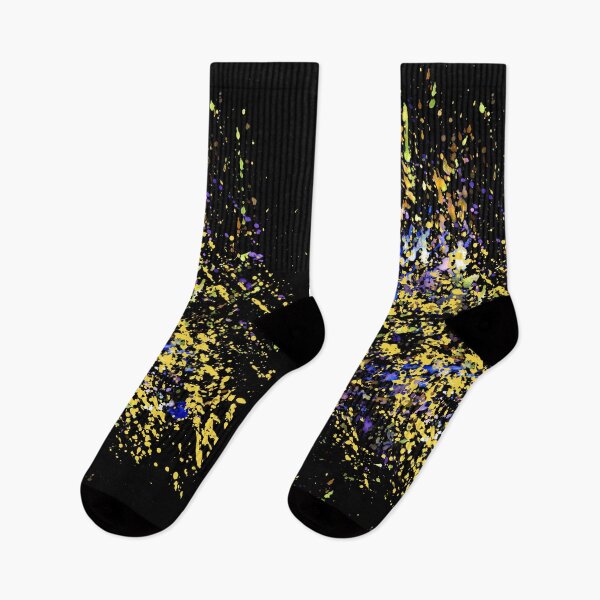 Item preview, Yellow blue paint on black designed and sold by AnnArtshock.