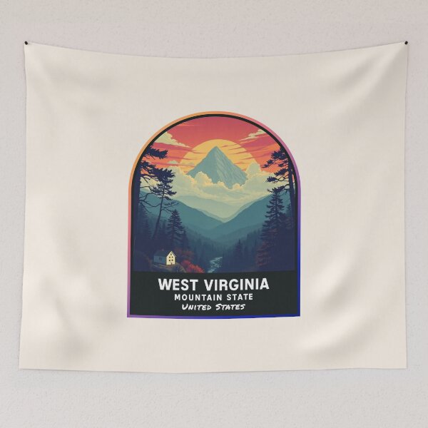 Artikelvorschau, West Virginia (WV), Bundesstaat der Vereinigten Staaten von Amerika entworfen und verkauft von PinkandP.