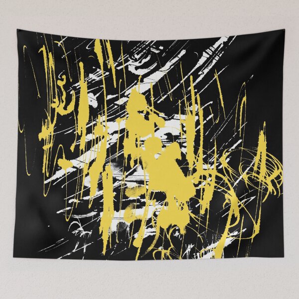 Item preview, Yellow paint on black designed and sold by AnnArtshock.