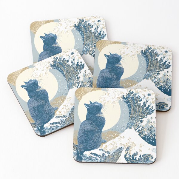 Item preview, When a Cat Views the Wave designed and sold by Cat-Wave-Dream.
