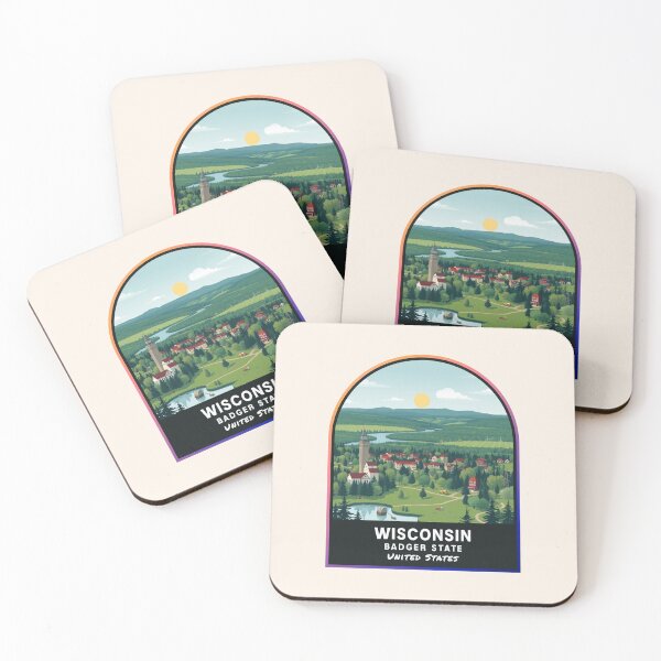 Item preview, Wisconsin (WI), State of the United States of America designed and sold by PinkandP.