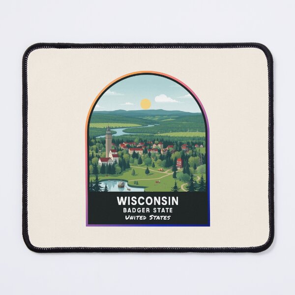 Item preview, Wisconsin (WI), State of the United States of America designed and sold by PinkandP.