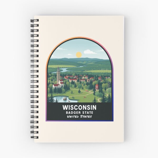 Item preview, Wisconsin (WI), State of the United States of America designed and sold by PinkandP.