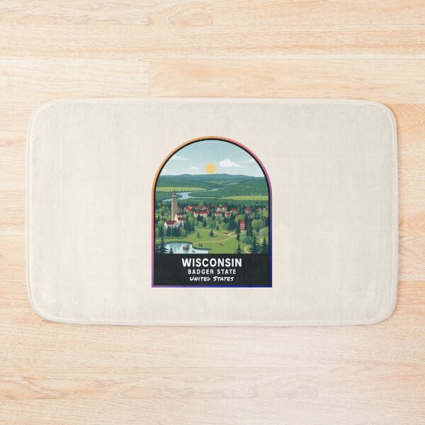 Item preview, Wisconsin (WI), State of the United States of America designed and sold by PinkandP.