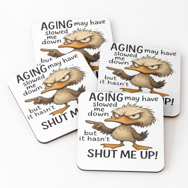 Item preview, Aging May Have Slowed Me Down But It Hasn't Shut Me Up! T-Shirt Sticker designed and sold by Lost LeNoir.