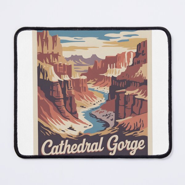 Item preview, Cathedral Gorge Nevada Vintage Travel Sticker, Magnet, Shirt designed and sold by Zibis09.