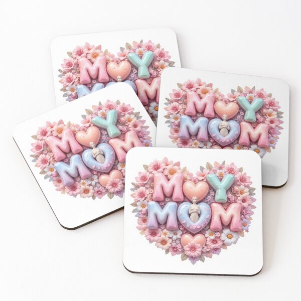 Item preview, Sunset Bloom MY MOM Sticker – Mother’s Day Perfect Gift Falcon-Frequency Drop-Amalgramation designed and sold by Imaginarium of Chaos falcon88 .