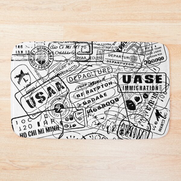 Item preview, Passport Rubber Stamps designed and sold by Angry Swan Designs.