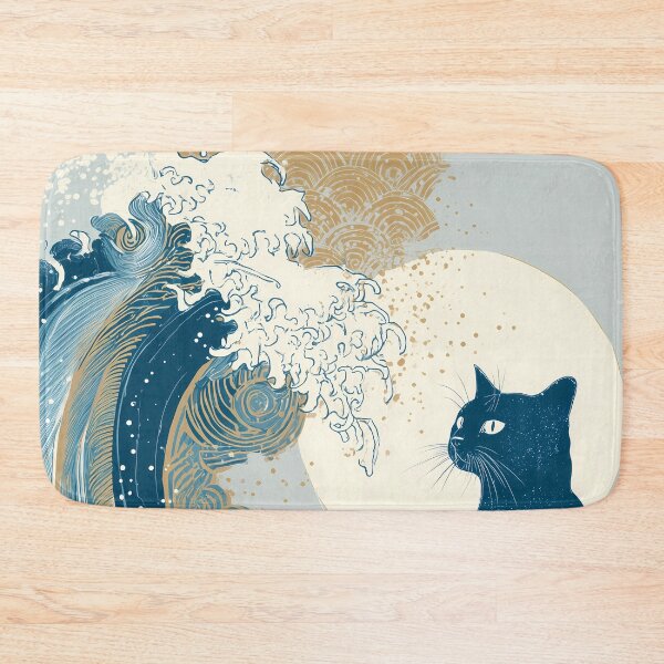 Item preview, Cat Meets Ocean’s Fury designed and sold by Cat-Wave-Dream.