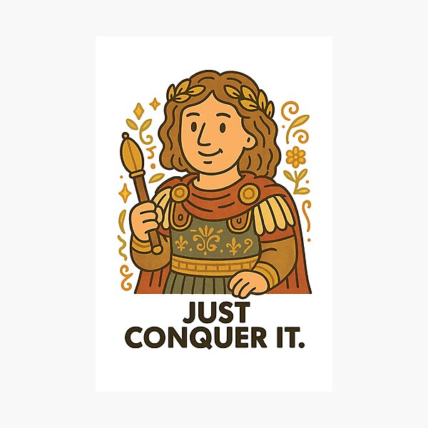 Item preview, "Just Conquer It" designed and sold by MaisonLouis.