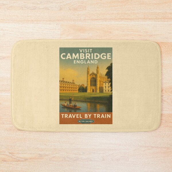 Item preview, Visit Cambridge - Vintage-style Tourism Poster designed and sold by curseofkazar.