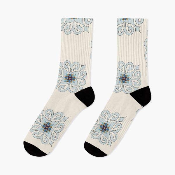 Item preview, Blue Ornamental Floral Tile designed and sold by hesomagari.