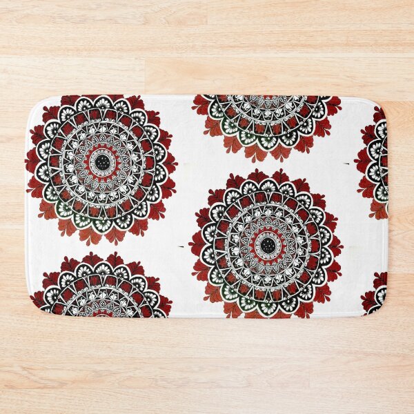 Item preview, RED RANGOLI MANDAL ART designed and sold by NivyasArtistry.