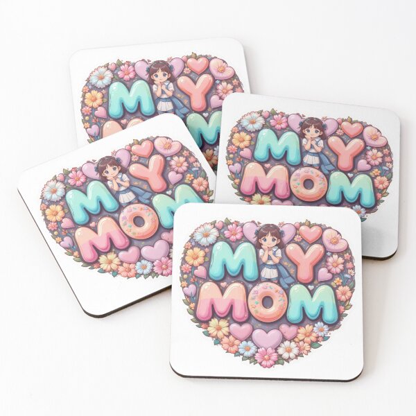 Item preview, Kawaii Candy MY MOM Sticker – Mother’s Day Perfect Gift Falcon-Frequency Drop-Amalgramation spirit of might designed and sold by Imaginarium of Chaos falcon88 .