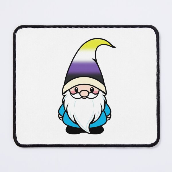 Item preview, Cute Nonbinary Gnome - Nonbinary Pride Whimsical Design designed and sold by Travelslightly.