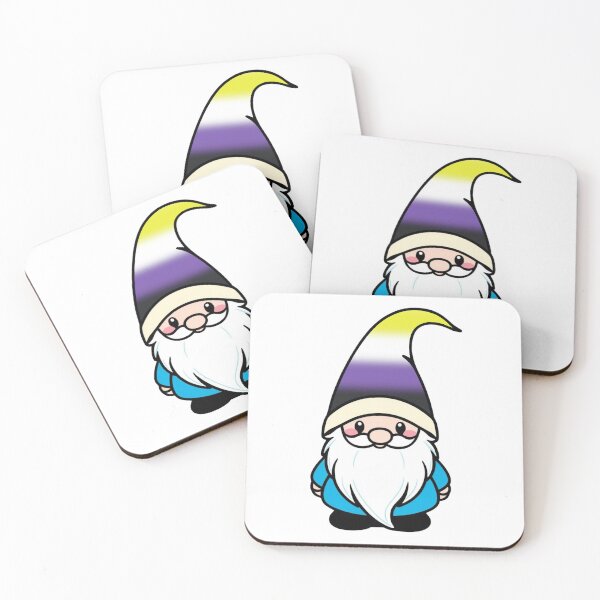 Item preview, Cute Nonbinary Gnome - Nonbinary Pride Whimsical Design designed and sold by Travelslightly.