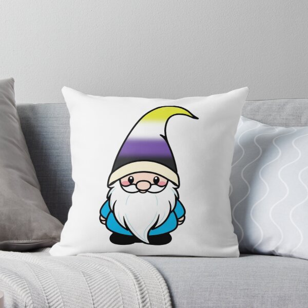 Item preview, Cute Nonbinary Gnome - Nonbinary Pride Whimsical Design designed and sold by Travelslightly.
