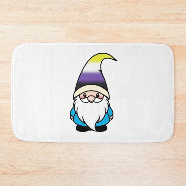 Item preview, Cute Nonbinary Gnome - Nonbinary Pride Whimsical Design designed and sold by Travelslightly.