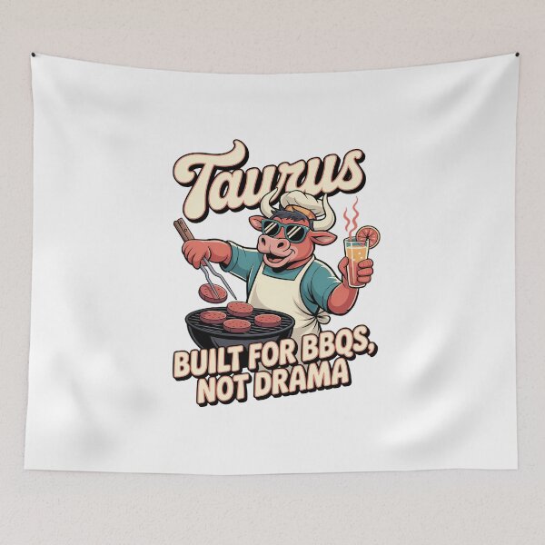 Item preview, Taurus Built for BBQ Not for Drama – Funny Zodiac Taurus Design designed and sold by ThatBBStore.
