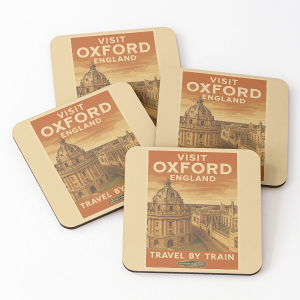 Item preview, Visit Oxford - Vintage-style Tourism Poster designed and sold by curseofkazar.