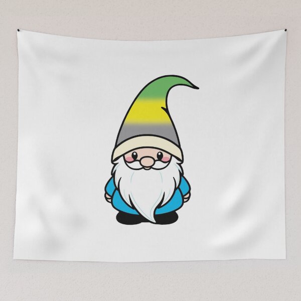 Item preview, Cute Lithromantic Gnome - Lithromantic Pride Whimsical Design designed and sold by Travelslightly.