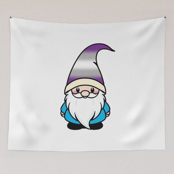Item preview, Cute Greysexual Gnome - Greysexual Pride Whimsical Design designed and sold by Travelslightly.