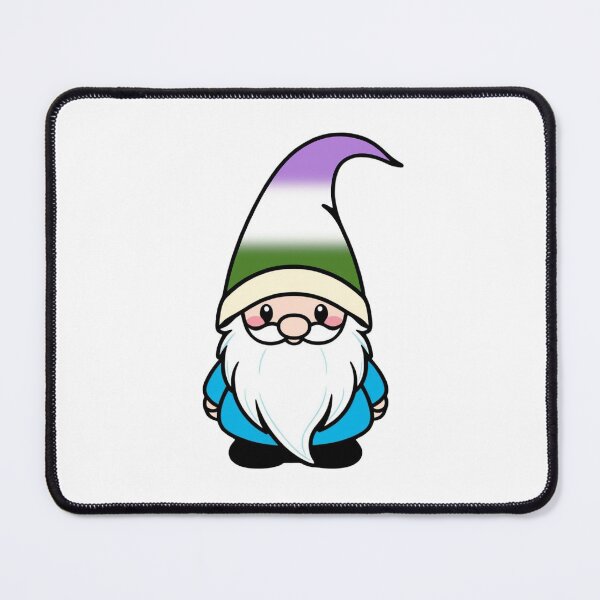 Item preview, Cute Genderqueer Gnome - Genderqueer Pride Whimsical Design designed and sold by Travelslightly.