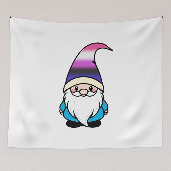 Item preview, Cute Genderfluid Gnome - Genderfluid Pride Whimsical Design designed and sold by Travelslightly.