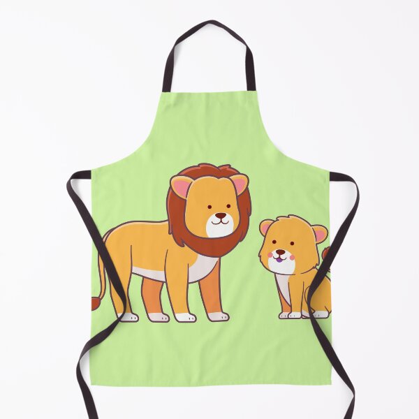 Item preview, Cute lion and lion cub in cartoon style. designed and sold by alvariski.