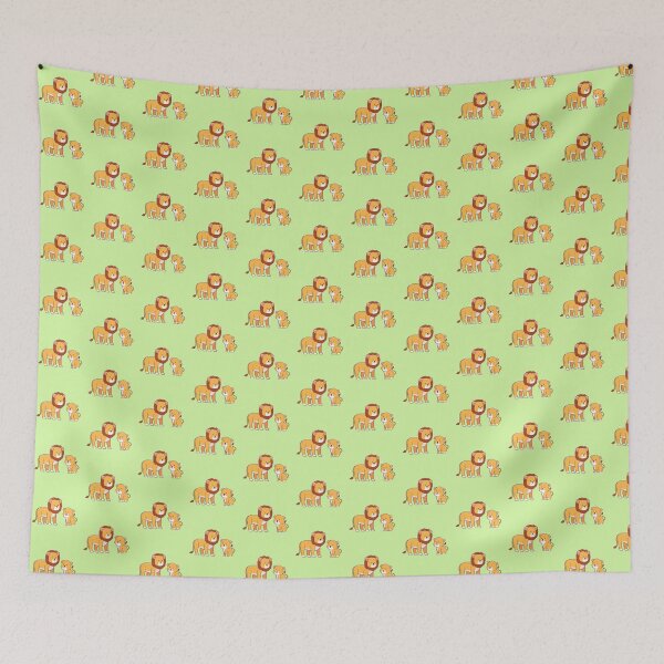 Item preview, Cute lion and lion cub in cartoon style. designed and sold by alvariski.