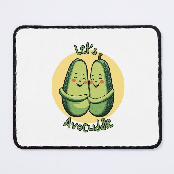 Item preview, Let’s Avocuddle – Cute Avocado Hug Pun designed and sold by Ink on Thread.