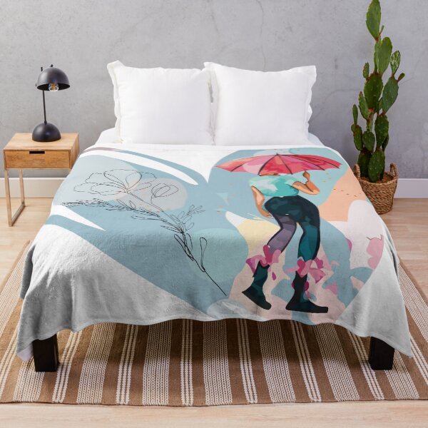 Item preview, Woman with Umbrella in a Pastel Heart designed and sold by Limmagin.