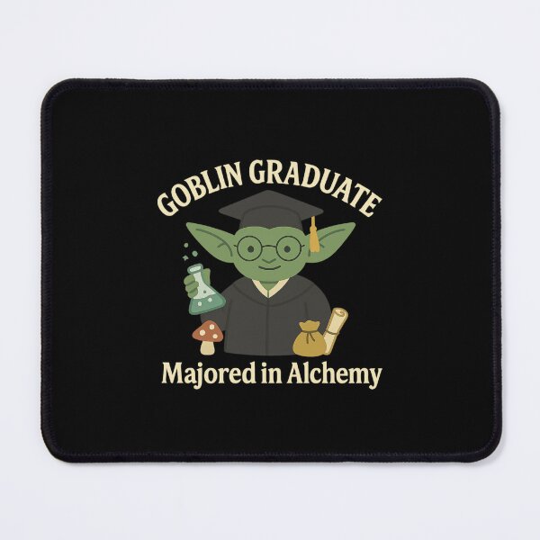 Item preview, Goblin Graduate – Majored in Alchemy | Fantasy Academia Humor Design designed and sold by DJCApparel.