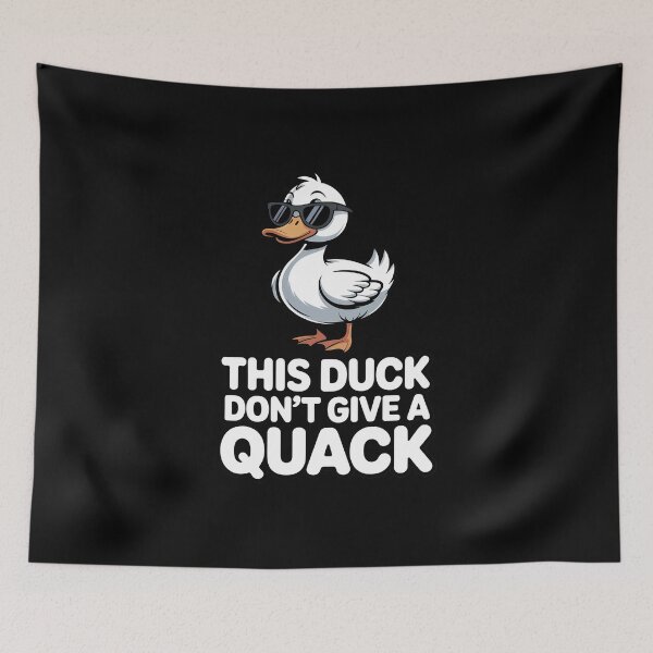 Item preview, This Duck Don't Give a Quack – Funny Sarcastic Duck Design designed and sold by ThatBBStore.