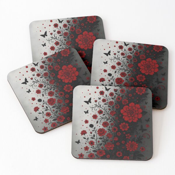 Item preview, Crimson Bloom Cascade designed and sold by Kaleidoscope Print.
